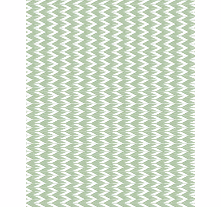 Papier peint formes géométriques motif chevron vert - TenStickers