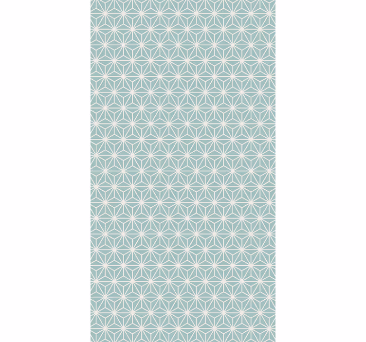 Papier peint formes géométriques éclat d'étoile verte - TenStickers