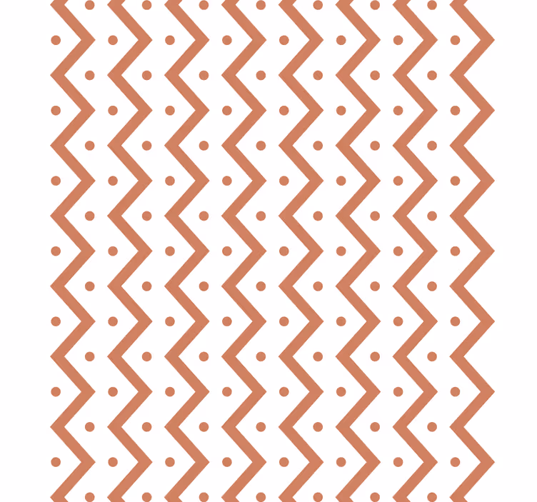Papier peint formes géométriques zigzag et points - TenStickers