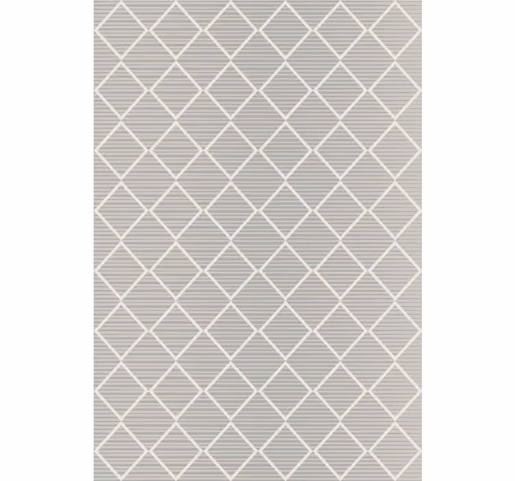 Papier peint formes géométriques gris à motifs diamants - TenStickers