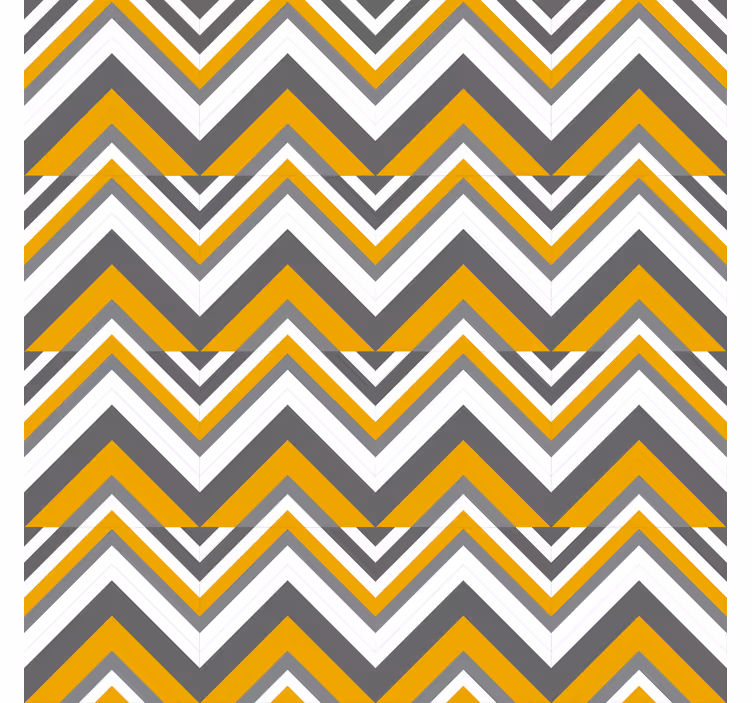 Papier peint formes géométriques à motif chevron - TenStickers