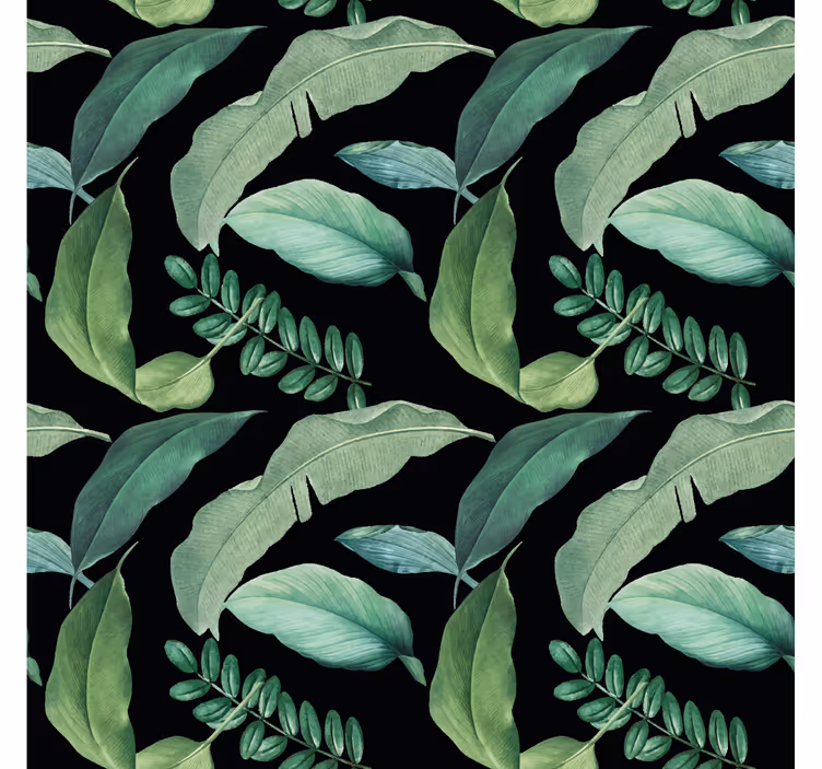 Papier peint nature feuillage vert botanique - TenStickers