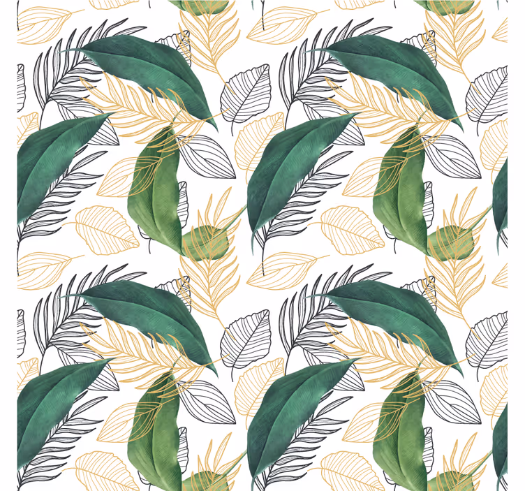 Papier peint nature feuillage riche - TenStickers