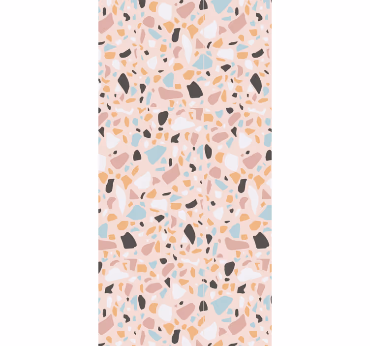 Papier peint autres textures terrazzo aquarelle rose et bleu - TenStickers