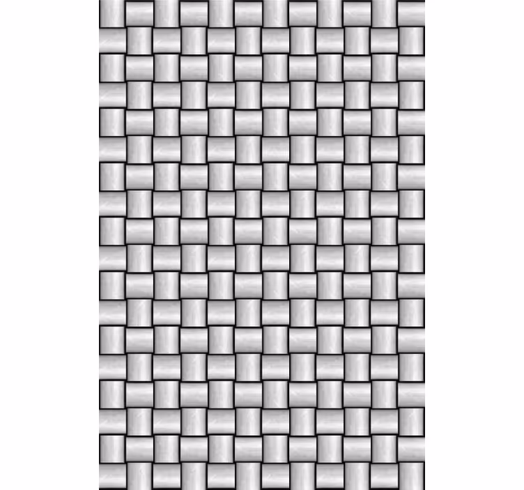 Papier peint effet marbre motif carrés gris - TenStickers