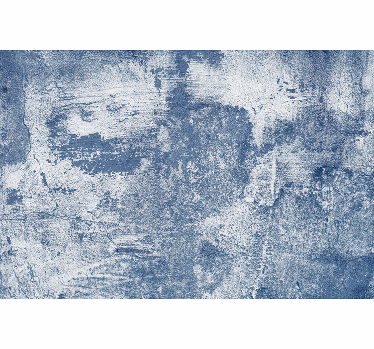 Papier peint pierre effet béton bleu - TenStickers