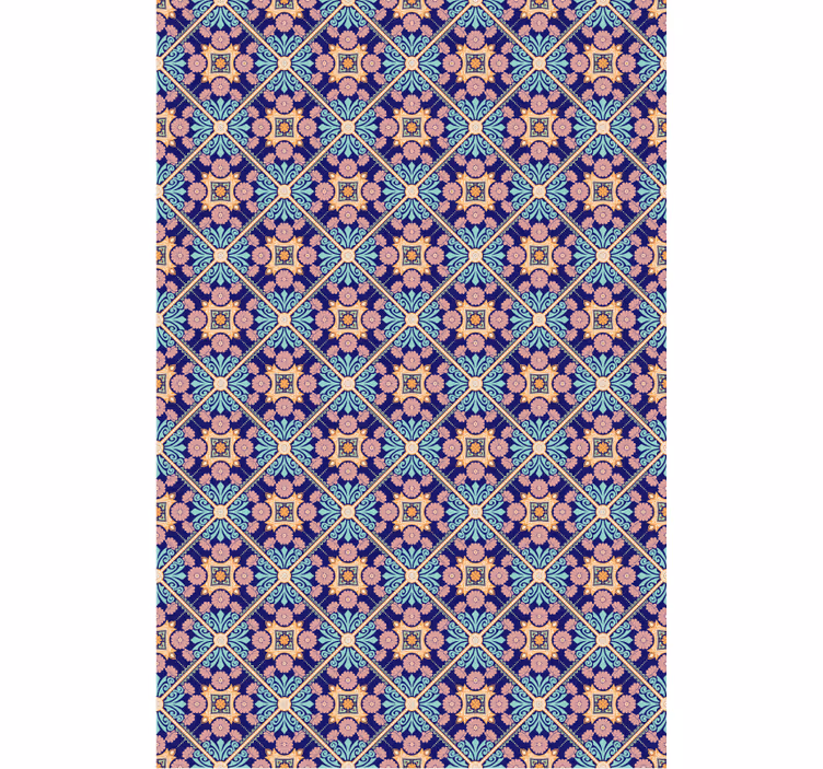 Papier peint carreaux de ciment style méditerranéen - TenStickers