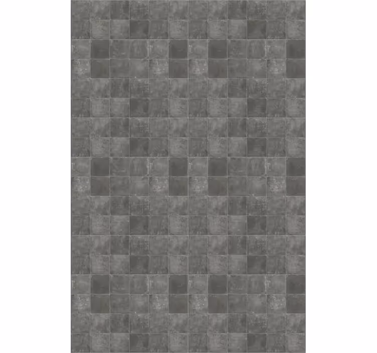 Papier peint carreaux de ciment carrés vintage gris foncé - TenStickers