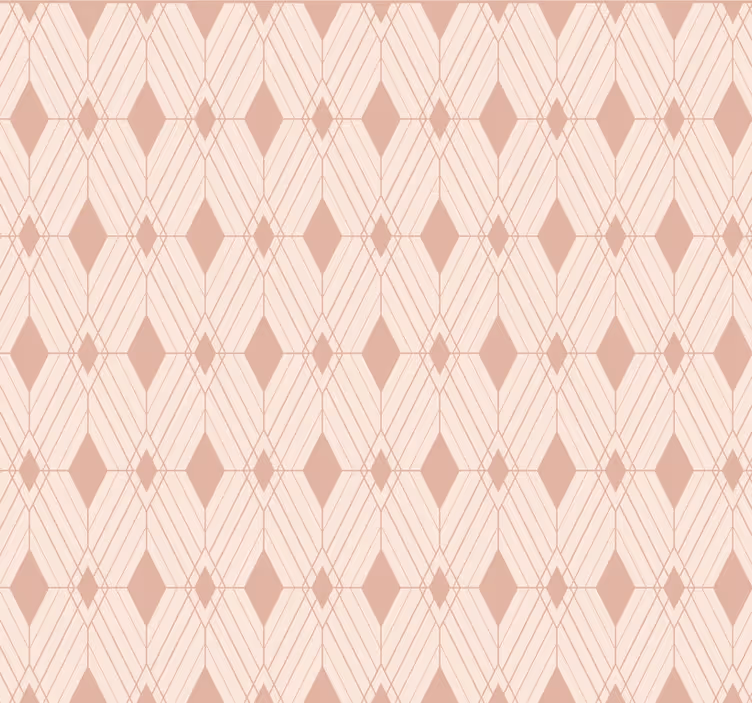 Papier peint carreaux de ciment diamants pastel art déco - TenStickers