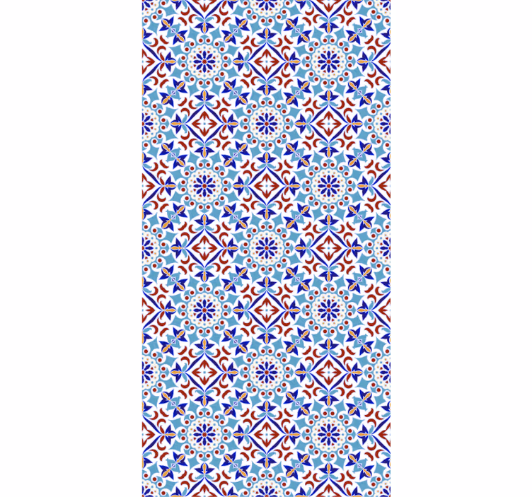 Papier peint carreaux de ciment motif céramique - TenStickers