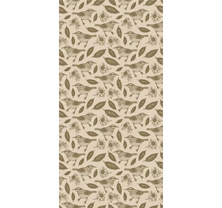 Papier peint chambre enfant oiseaux dans la nature - TenStickers