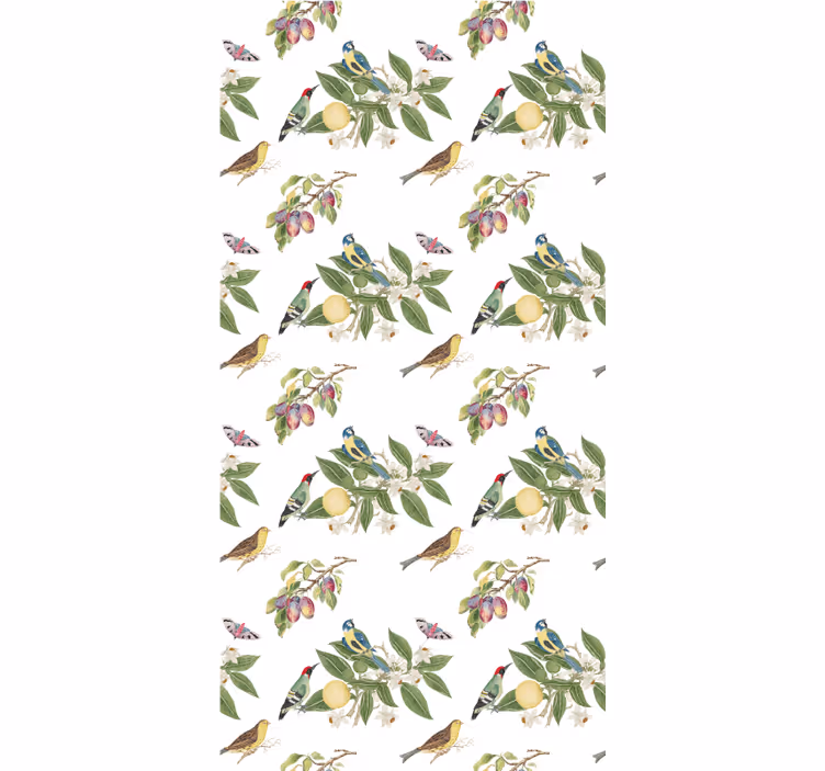 Papier peint chambre enfant voleurs de fruits en nature - TenStickers