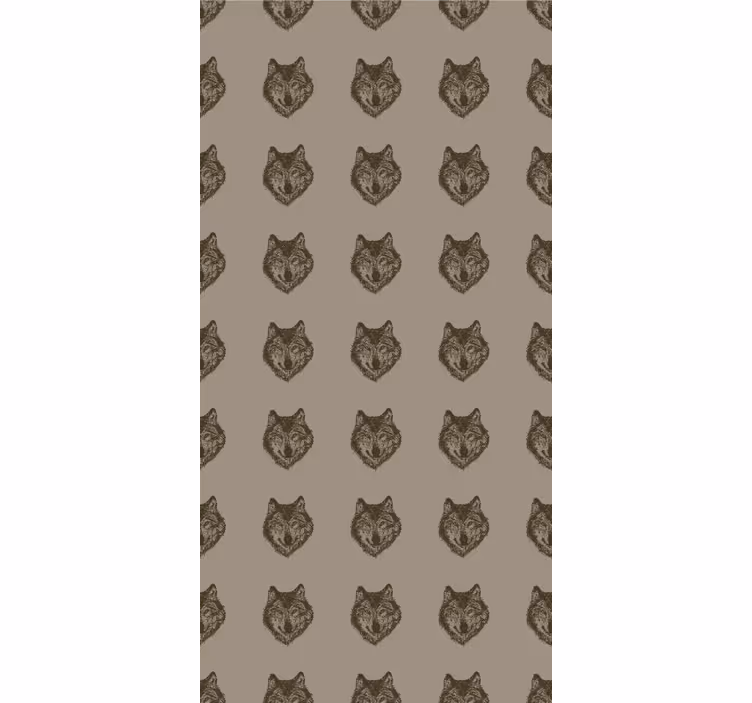 Papier peint chambre enfant loup européen - TenStickers