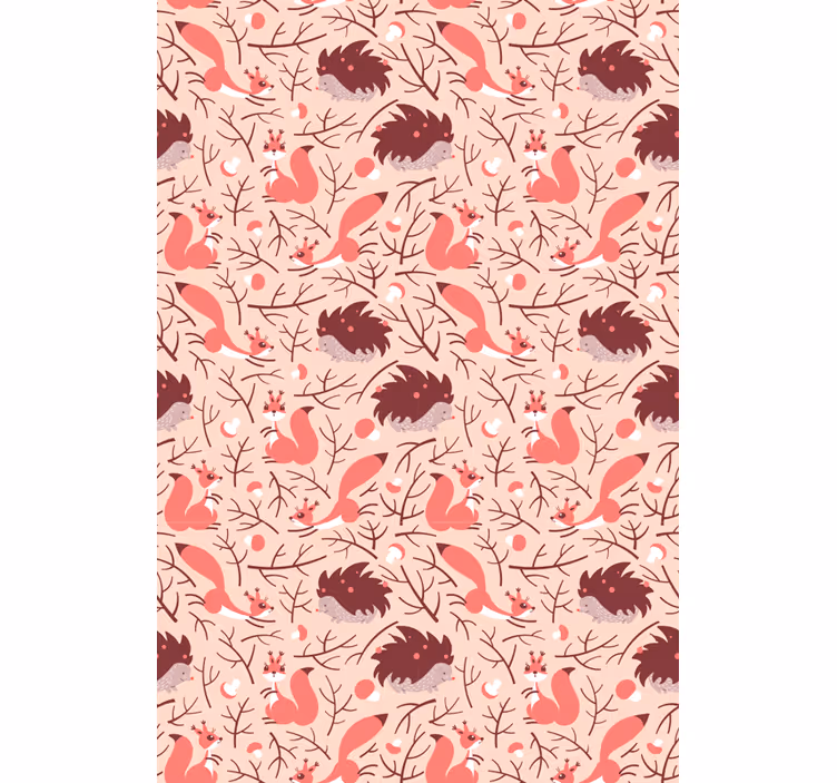 Papier peint chambre enfant motif faune - TenStickers