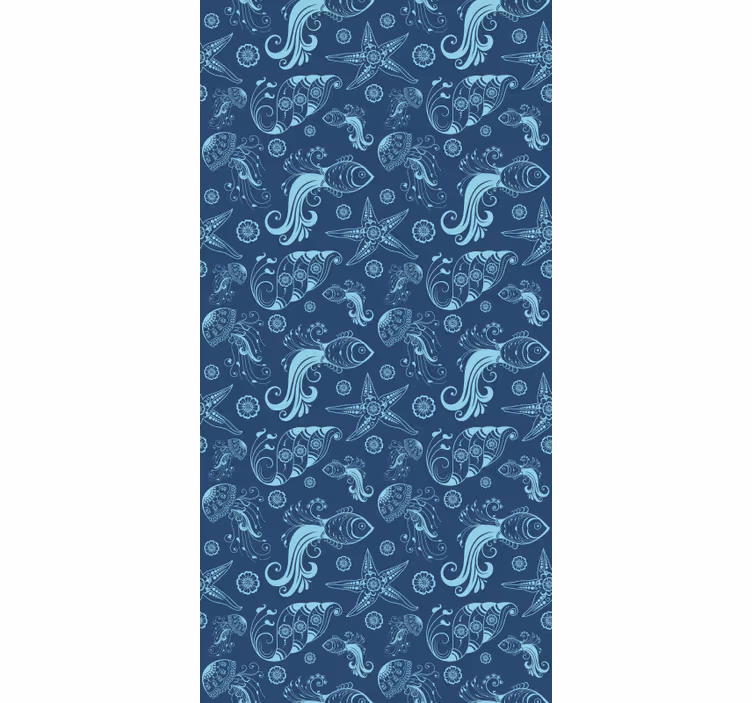 Papier peint chambre enfant motif faune océanique - TenStickers