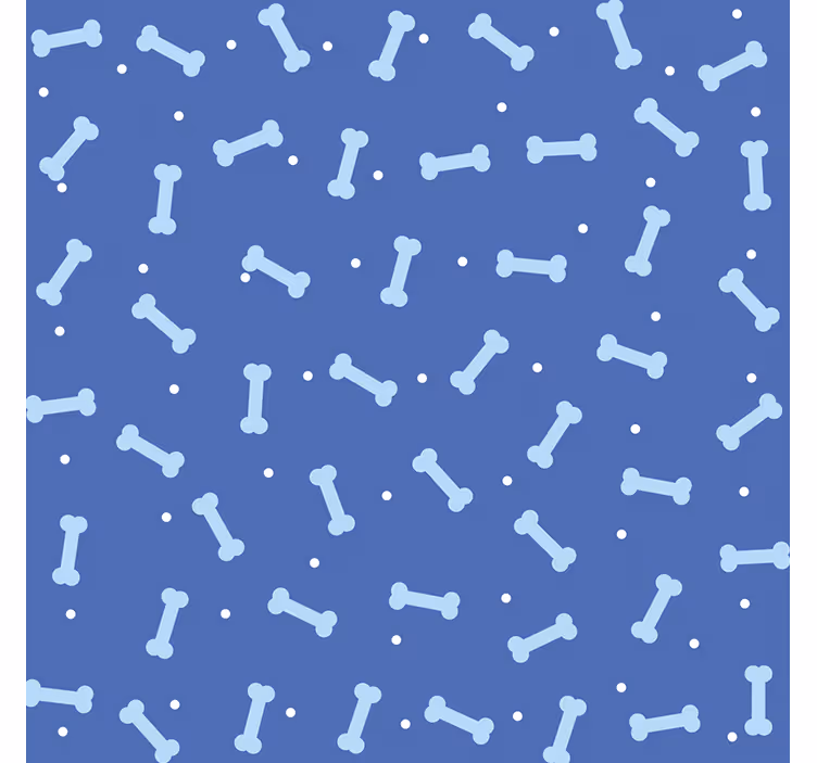 Papier peint chambre enfant motif os de chien - TenStickers