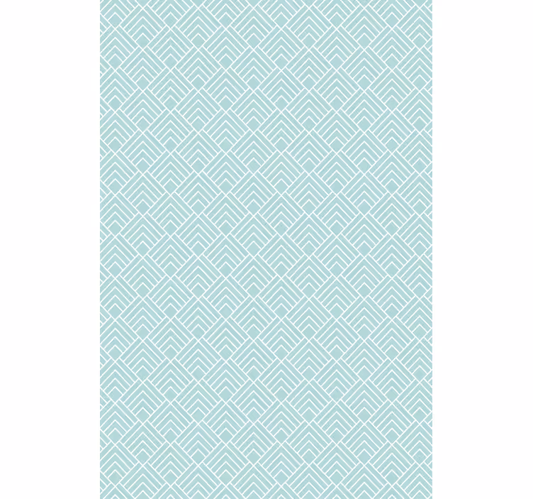 Papier peint scandinave lignes zigzag bleu clair - TenStickers