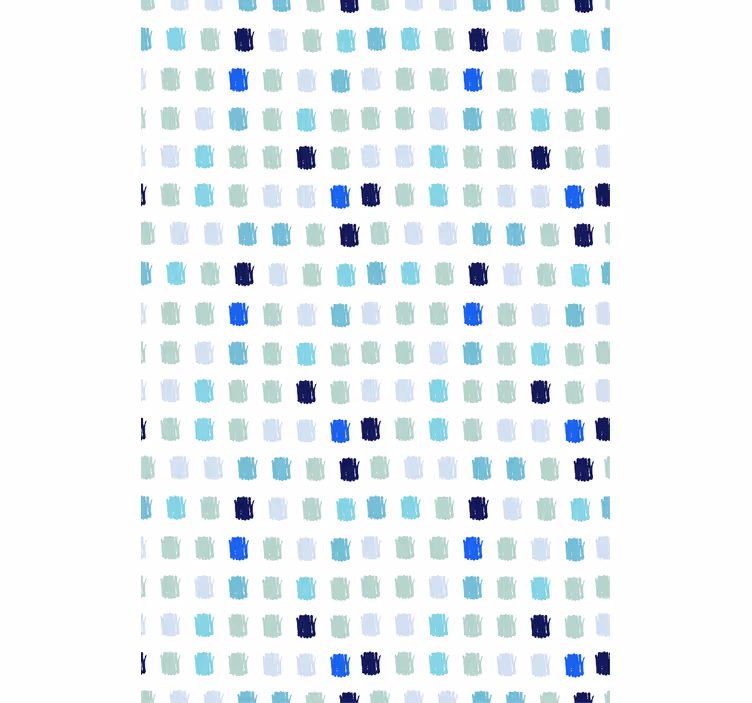 Papier peint scandinave coups de pinceau bleus - TenStickers