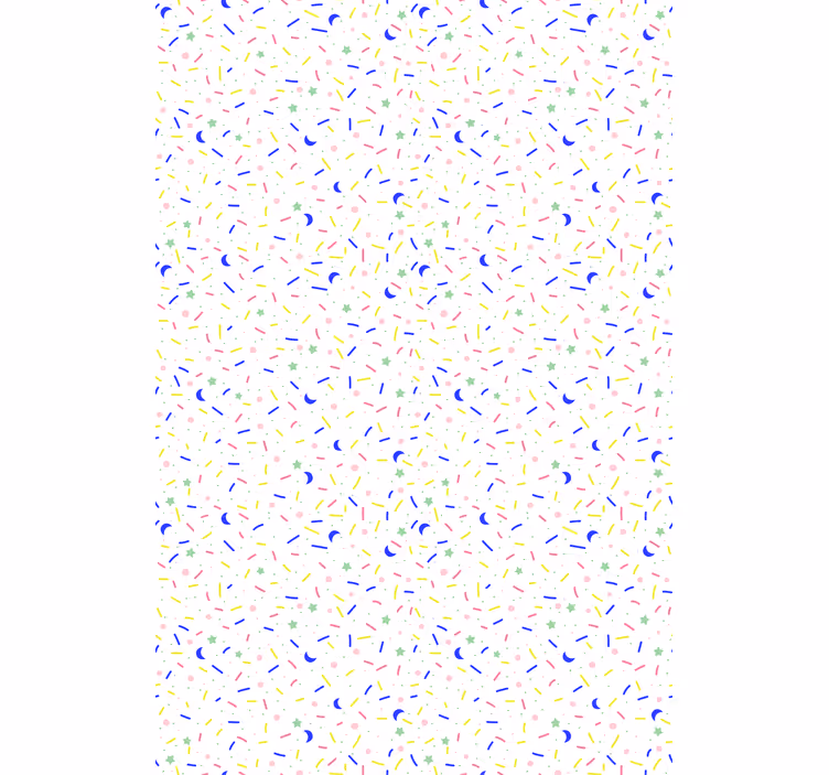 Papier peint scandinave motif de paillettes colorées - TenStickers