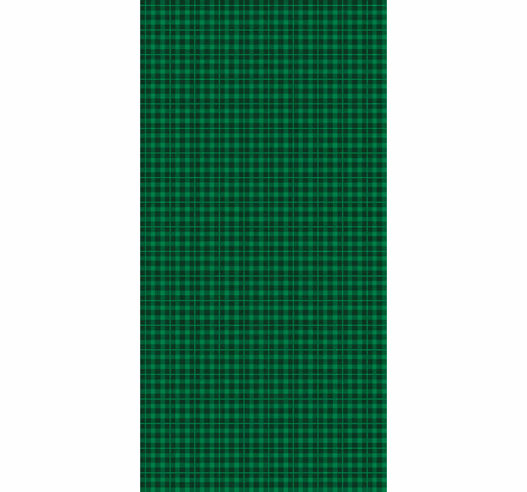 Papier peint motif tartan vert classique - TenStickers