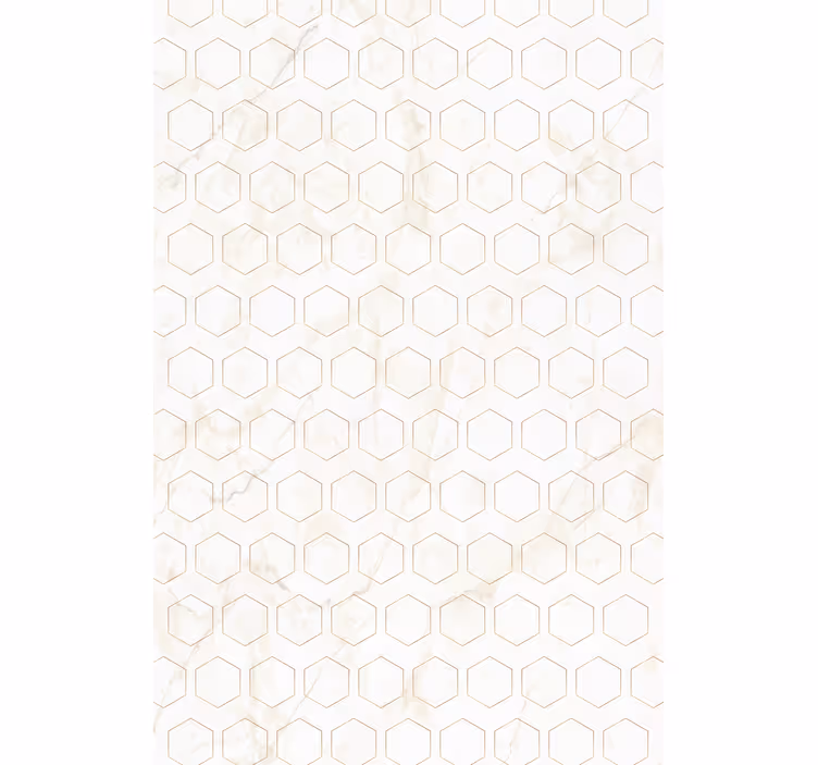 Papier peint motif motif hexagonal géométrique - TenStickers