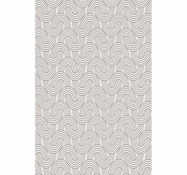 Papier peint motif vagues complexes - TenStickers
