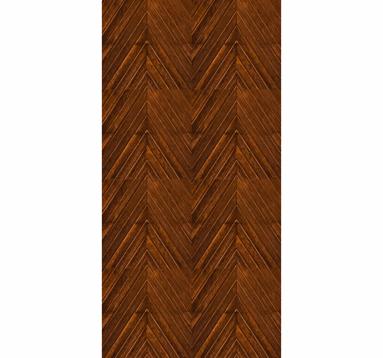 Papier peint rustique motif chevrons en bois - TenStickers