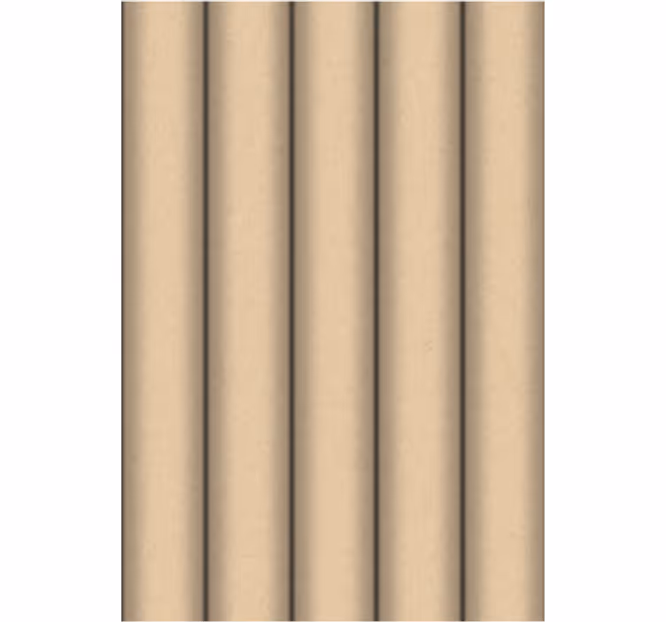 Papier peint salon motif minimaliste tubes bruns - TenStickers