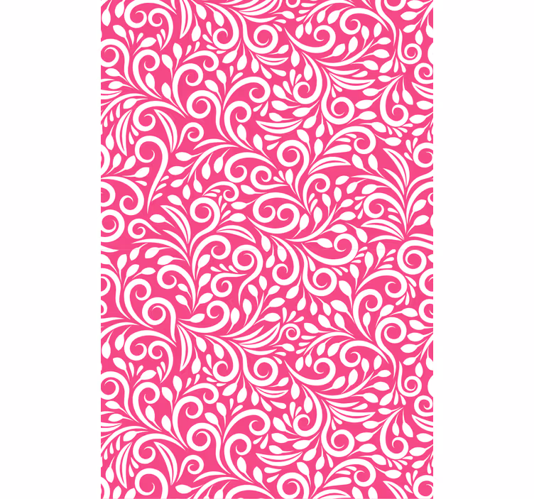 Papier peint salon motif tourbillon floral - TenStickers