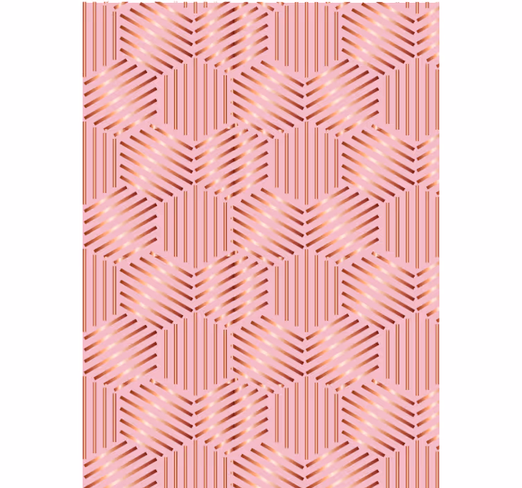 Papier peint salon agencement géométrique - TenStickers