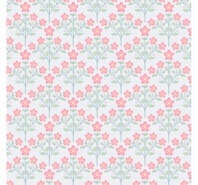 Papier peint carreaux de ciment motifs floraux petits - TenStickers