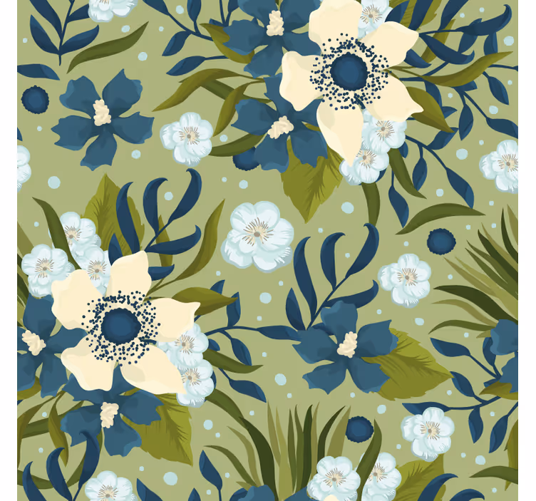 Papier peint floral motif fleurs colorées d'été - TenStickers