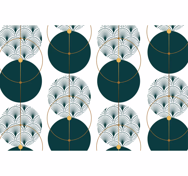 Papier peint formes géométriques art géo glamour - TenStickers