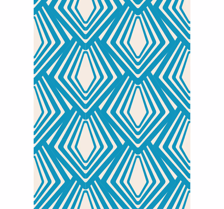 Papier peint formes géométriques motif diamant - TenStickers