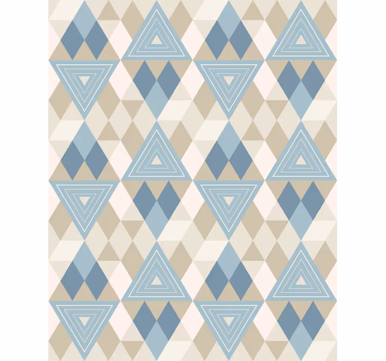 Papier peint moderne motif triangles géométriques - TenStickers