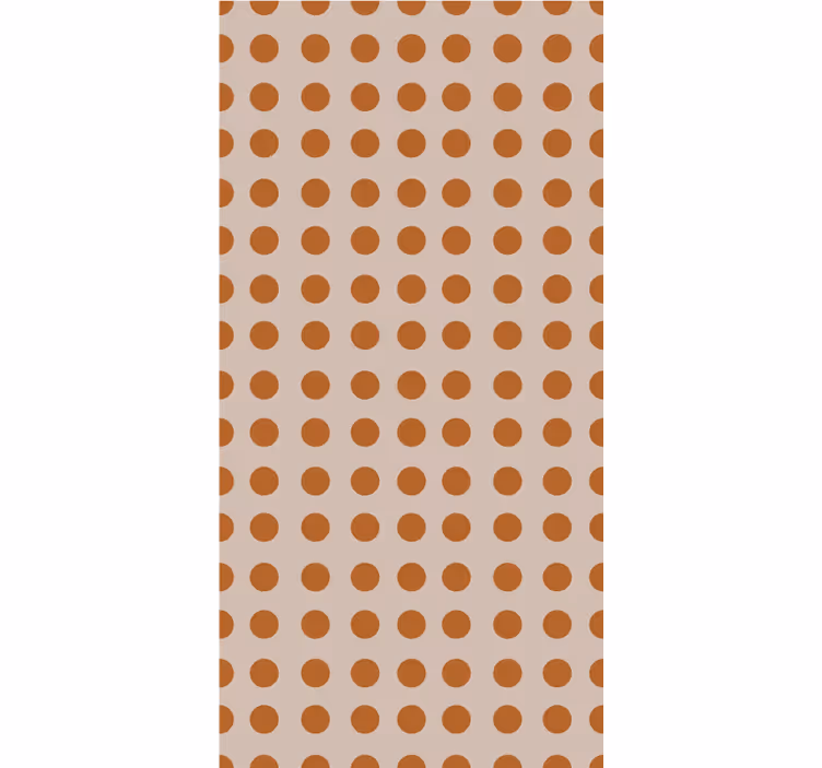 Papier peint moderne à pois marron - TenStickers