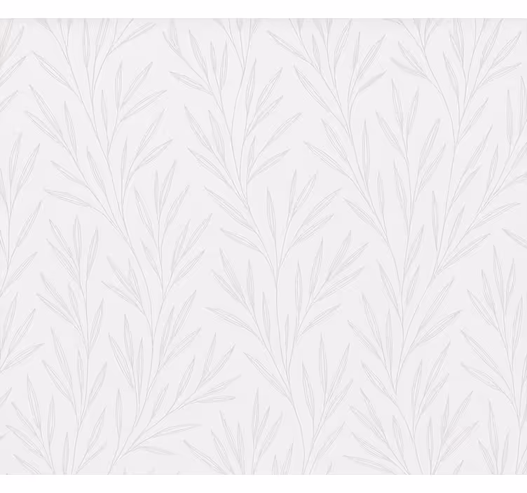 Papier peint salle de bain motif feuilles fines - TenStickers