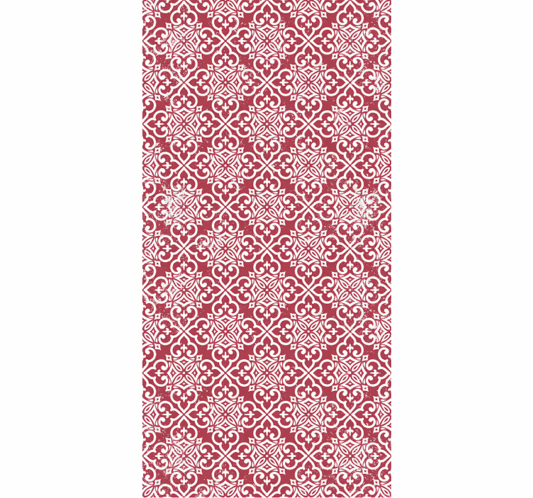 Papier peint cuisine rouge marocain - TenStickers