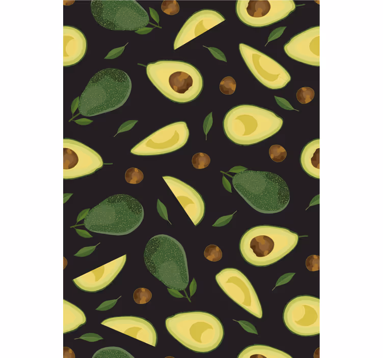 Papier peint cuisine motif avocat - TenStickers