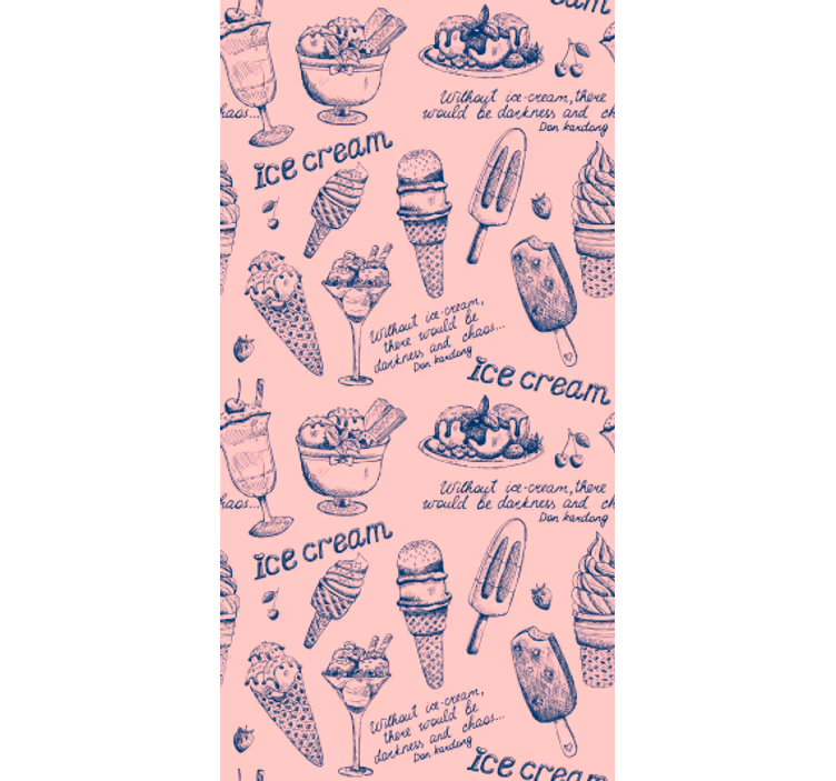 Papier peint cuisine délices de glace - TenStickers