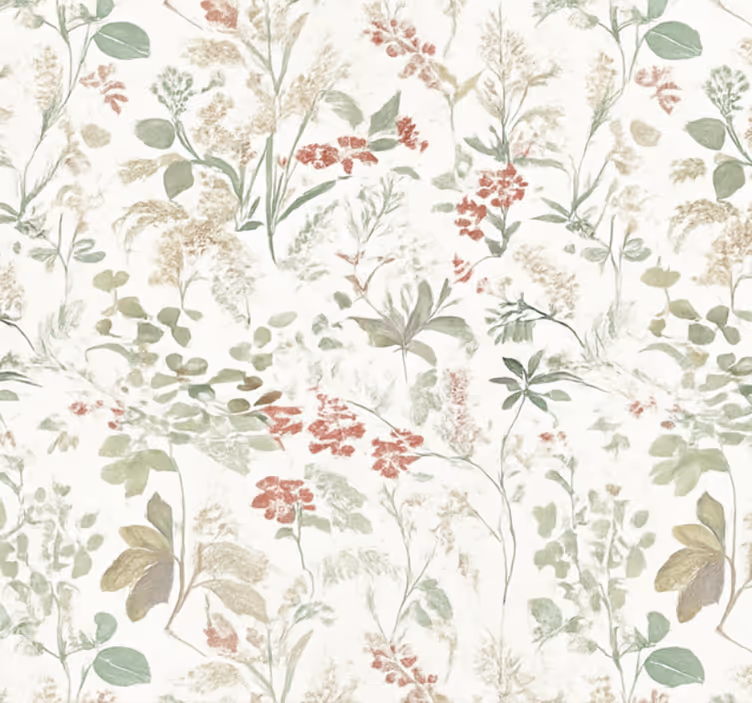 Papier peint salon sentier de prairie estivale - TenStickers
