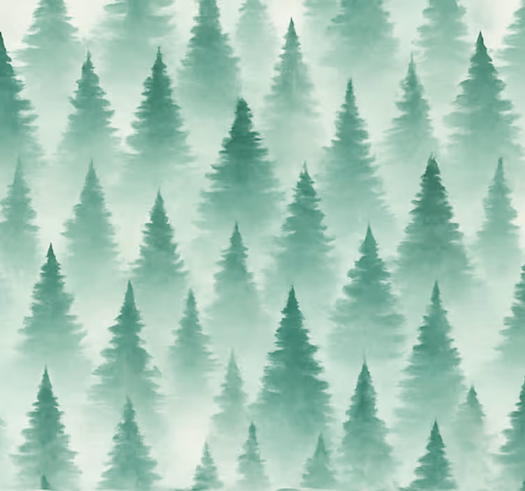 Papier peint salon forêt mystique - TenStickers