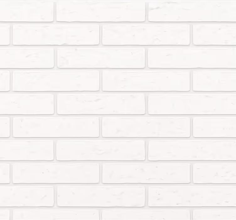 Papier peint salon brique blanche simple - TenStickers