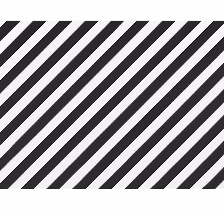 Papier peint salon rayures noires et blanches classiques - TenStickers