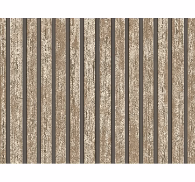 Papier peint salon bois rustique - TenStickers