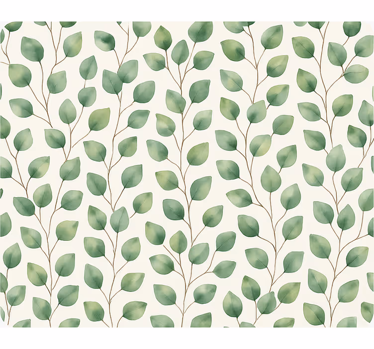 Papier peint salon feuille de forêt tropicale - TenStickers