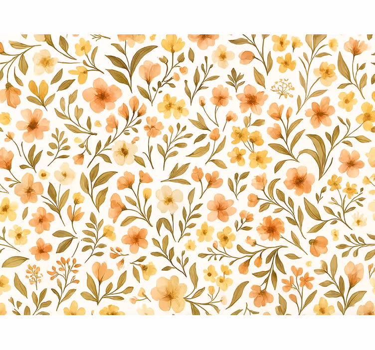 Papier peint chambre adulte fleurs vintage florales - TenStickers
