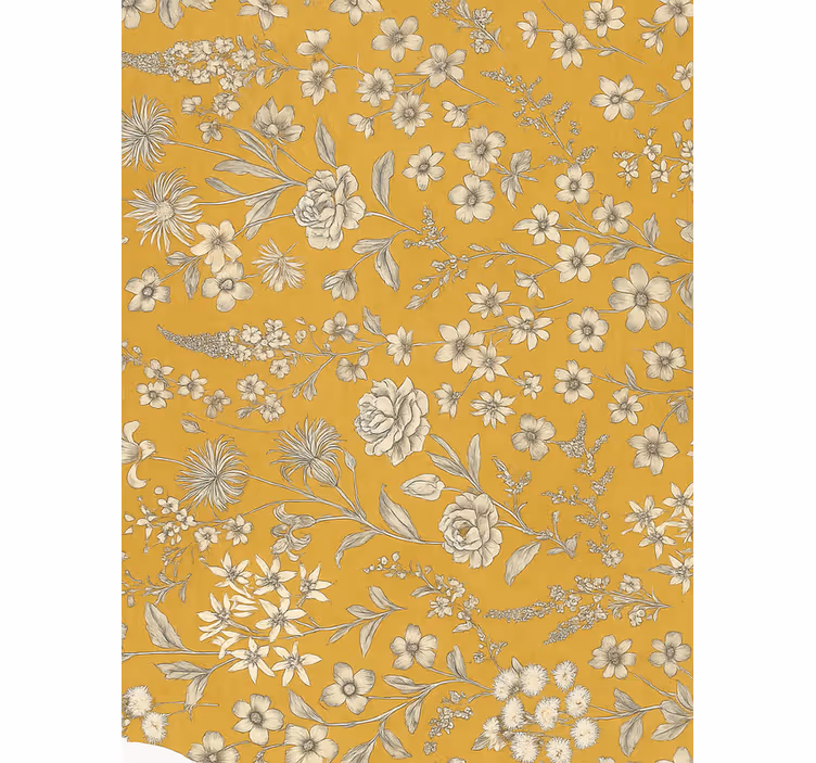 Papier peint chambre adulte motif floral vintage - TenStickers