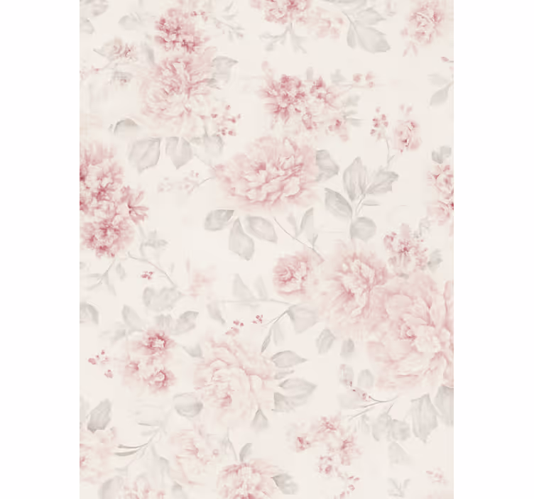 Papier peint chambre adulte design floral rose vintage - TenStickers
