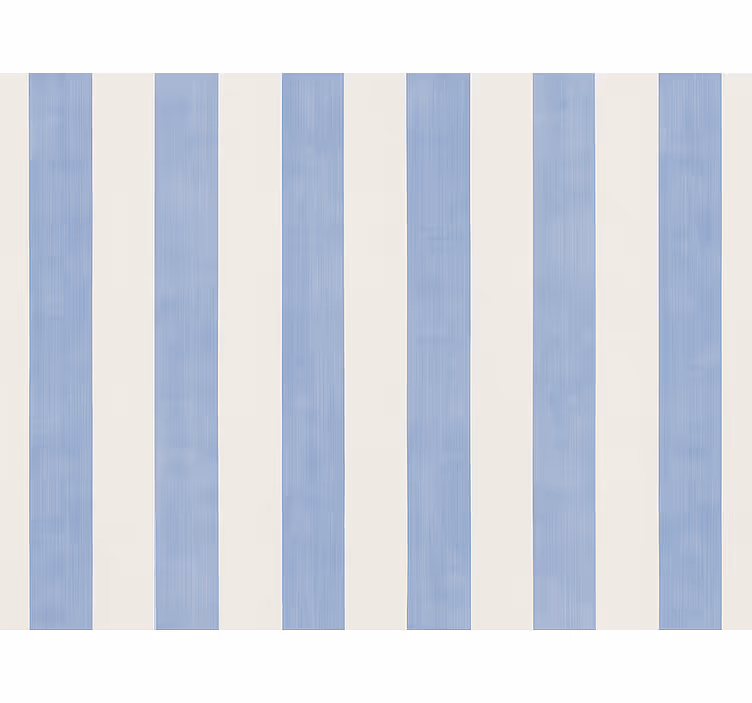 Papier peint chambre adulte rayures bleues et blanches - TenStickers